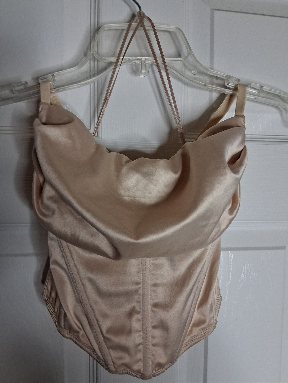 Urban Outfitter Out from Under Satin Bustier Corset Top - Champagne SZ X-small